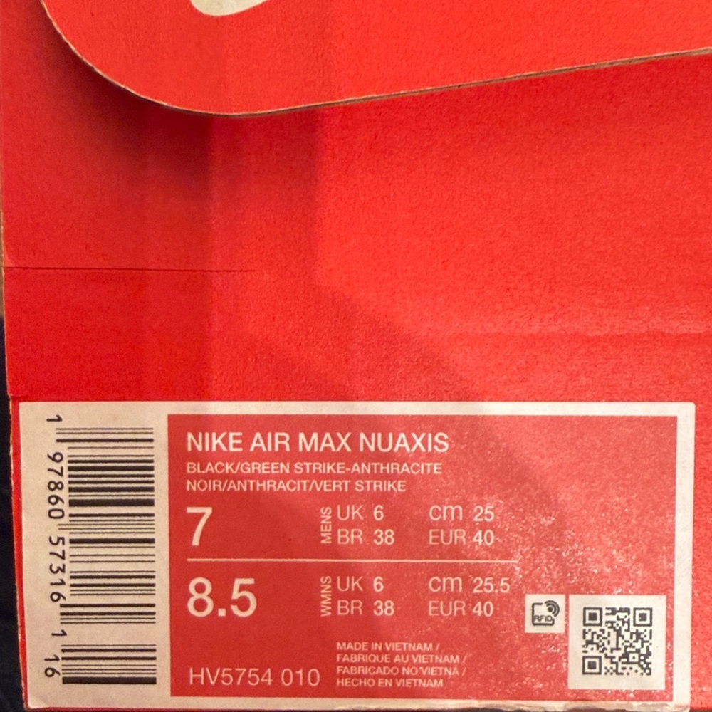 Nike Air Max Nuaxis Men's running shoe | sneakers | men’s size 7 | women’s 8.5 - Picture 10 of 14
